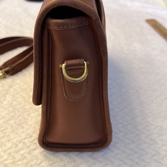 Coach Vintage 9870 British Tan Leather Shoulder Bag – Rare Classic - Picture 5 of 13